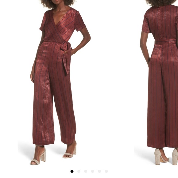 J.O.A stripe jumpsuit. Size small. - Picture 1 of 5
